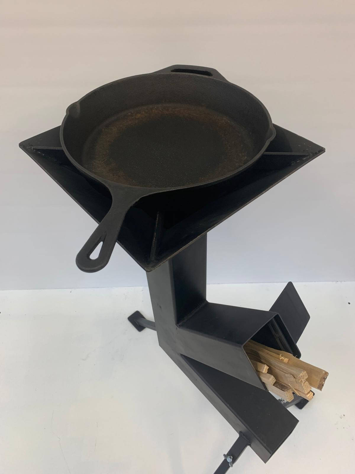 Raketenofen Rocket Flame kaufen – Detail Brennkammer