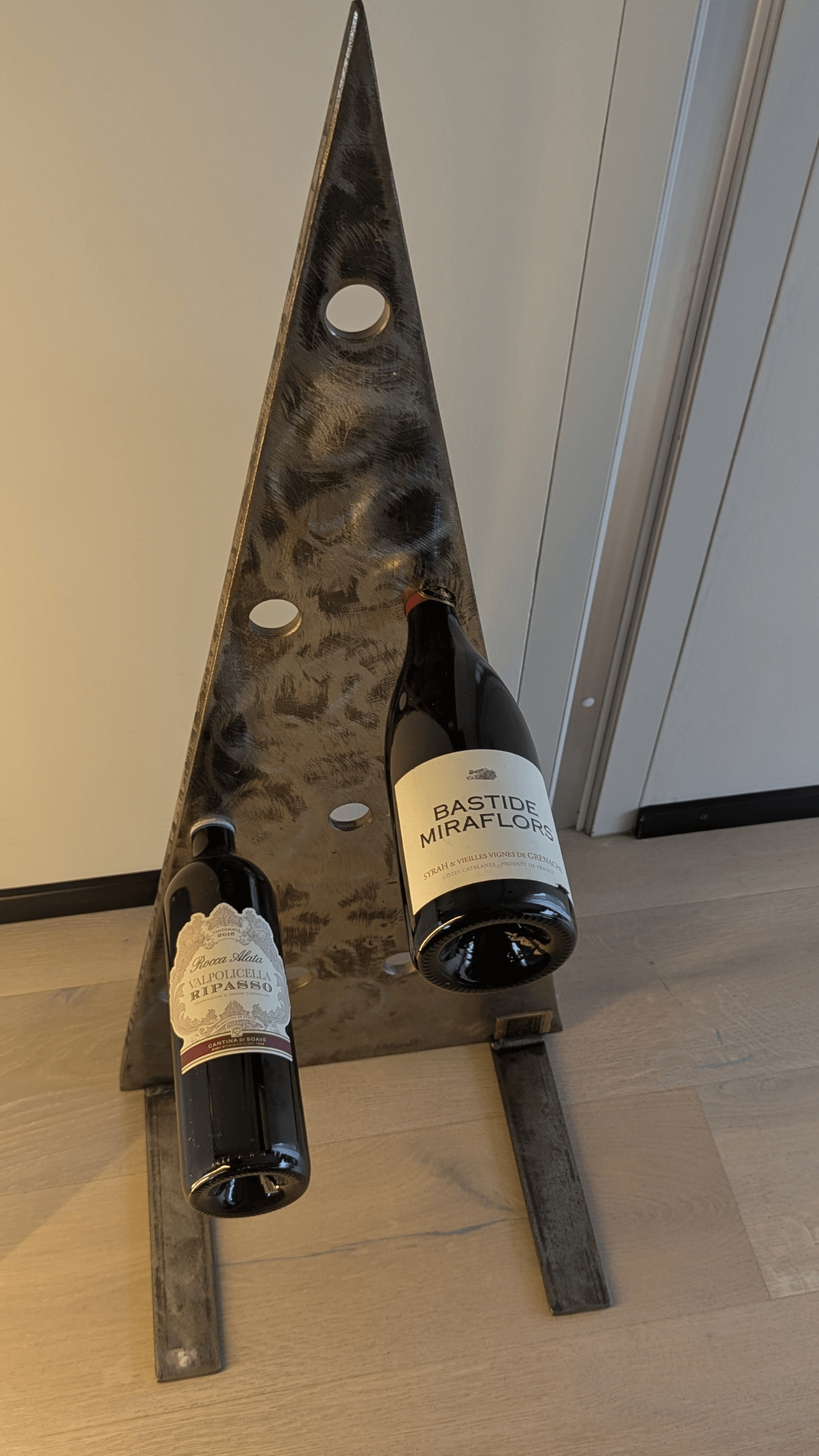 Weinbaum aus Stahl kaufen – Flaschenhalter Baumform