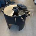 Rundgrill Alluvio FireCircle mit Grillgut